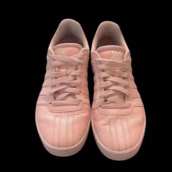 K-Swiss CLASSIC Vintage Chesterfield Blush Pink Tennis Shoes Low-Top Women Sz 7 - Picture 4 of 6